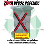 Název akce: Vývoz popelnic, datum akce: průběžně - průběžně